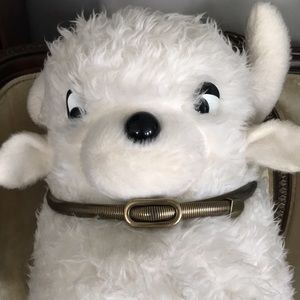 Two Vintage 80s Metal Stretch Belts